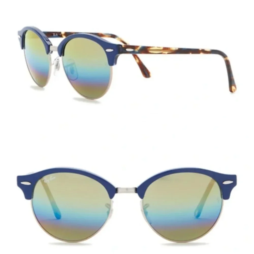 Ray-Ban 51mm Icons Clubround Phantos Sunglasses in Blue